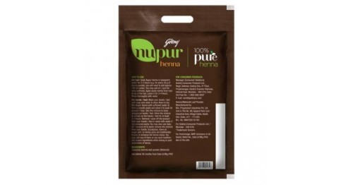 Godrej Nupur 100% Pure Henna/Mehendi - Natural Conditioning & Anti-Dandruff Hair Colour Solution, 200 g