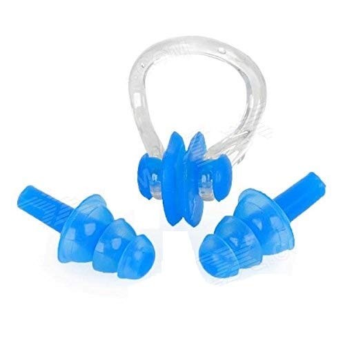 Roll over image to zoom in Egab 4 in 1 Combo Swimming Kit for Goggle Cap Nose Plug and Ear Clip