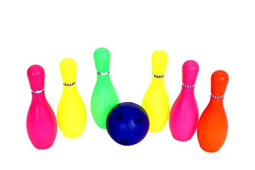 Ahyan International Bowling Toy Plastic Set with 10 Bottles and 2 Balls Game for Kids (Bowling Toy Set,Multicolor)
