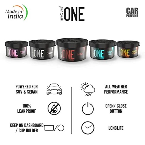 Involve Your Senses One Musk Organic Car Perfume, Involve Your Senses Strong Fiber Air Freshener to Freshen'up Your Car - Ione01 Car Accessories interior car perfumes and fresheners