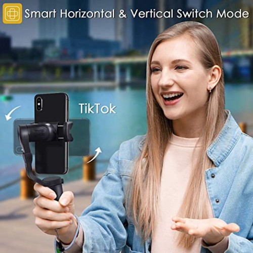 Hohem iSteady X - 3-Axis 259g Lightweight Smartphone Gimbal Foldable Handheld Pocket Stabilizer Youtuber Vlogger Live Video for iPhone 11 Pro Max X XS, Android